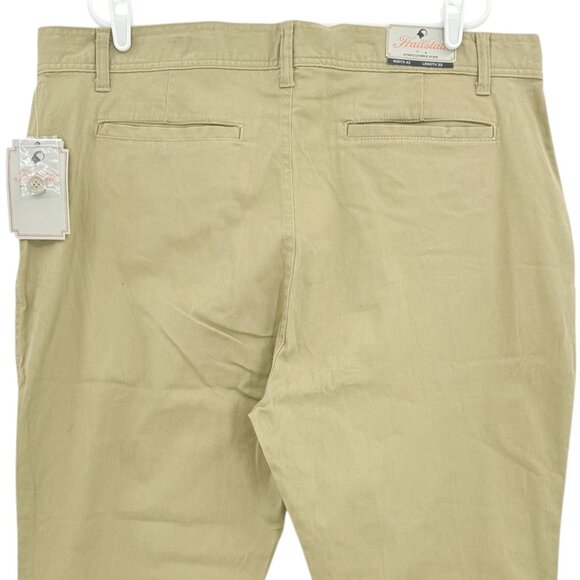 Hallstatt Men's Stretch Standard Fit Khaki Chino Pants Size 42x30 NWT - Picture 4 of 10